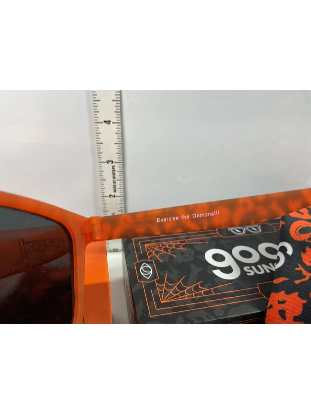 Goodr Exercise The Demons Sunglasses NIB Glow In The Dark